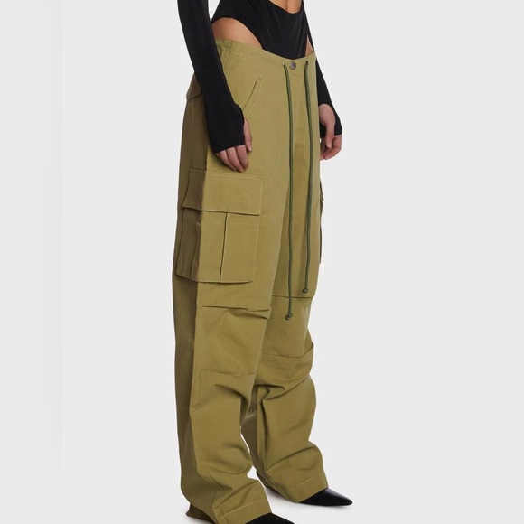 Olive Green Cargo Pants - Picture 3 of 7